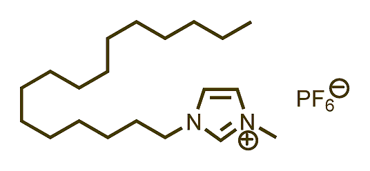 1-Hexadecyl-3-methylimidazolium hexafluorophosphate 구조식