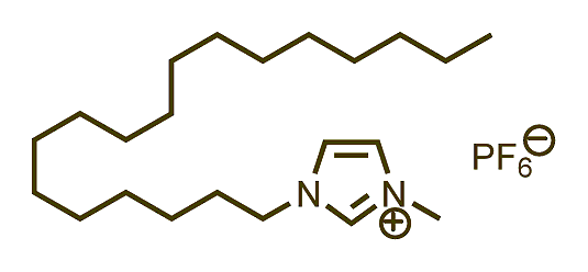1-Methyl-3-octadecylimidazolium hexafluorophosphate 구조식