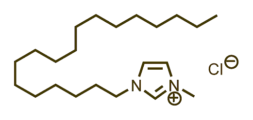 1-Methyl-3-octadecylimidazolium chloride 구조식