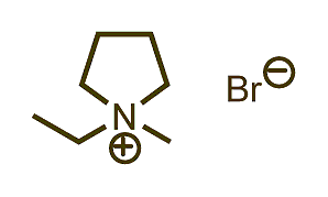 1-Ethyl-1-methylpyrrolidinium bromide 구조식