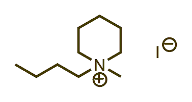 1-Butyl-1-methylpiperidinium iodide 구조식