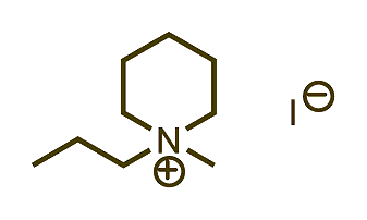 1-Methyl-1-propylpiperidinium iodide 구조식