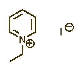 1-Ethylpyridinium iodide 구조식