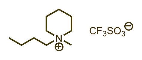 1-Butyl-1-methylpiperidinium triflate 구조식