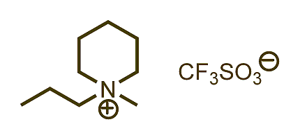 1-Methyl-1-propylpiperidinium triflate 구조식