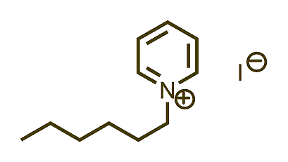 1-Hexylpyridinium iodide 구조식