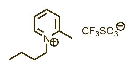 1-Butyl-2-methylpyridinium triflate 구조식