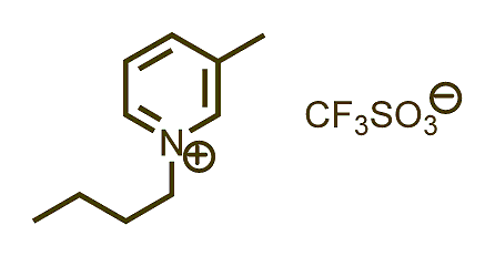 1-Butyl-3-methylpyridinium triflate 구조식