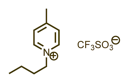1-Butyl-4-methylpyridinium triflate 구조식