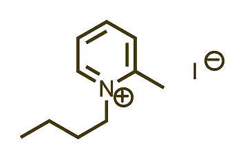 1-Butyl-2-methylpyridinium iodide 구조식