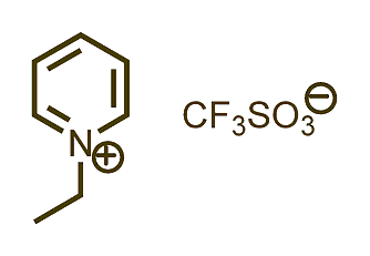 1-Ethylpyridinium triflate 구조식