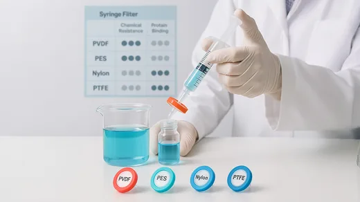 PVDF, PES, Nylon, PTFE 필터 차이점과 선택 가이드