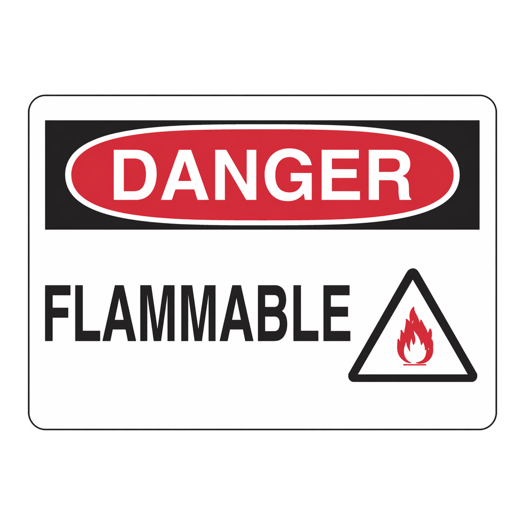 Brady DANGER Flammable Sign