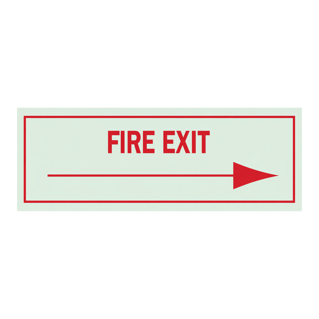 Brady Fire Exit Sign