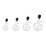 AS ONE Round Schlenk (PTFE Valve) 50mL