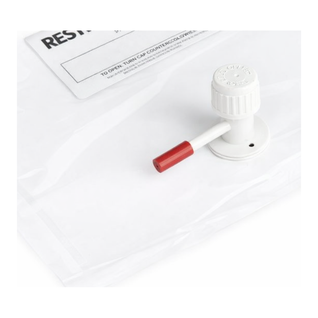 Restek Tedlar Bag, w/Single Polypropylene Valve & Septum Fitting 12 Liter Cap., 13in x 24in, 10pk