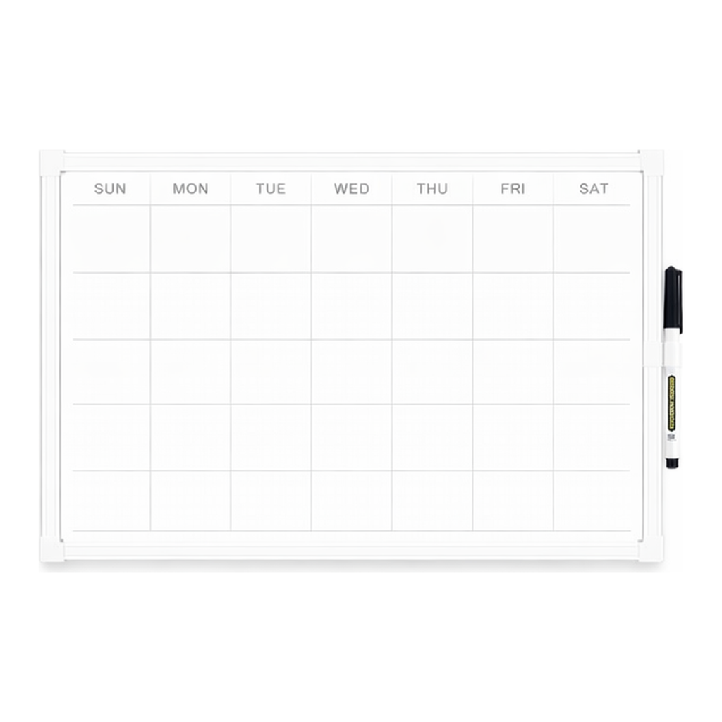 OFFICENEX 두문 탁상용 스케줄보드 화이트프레임(30x20cm)