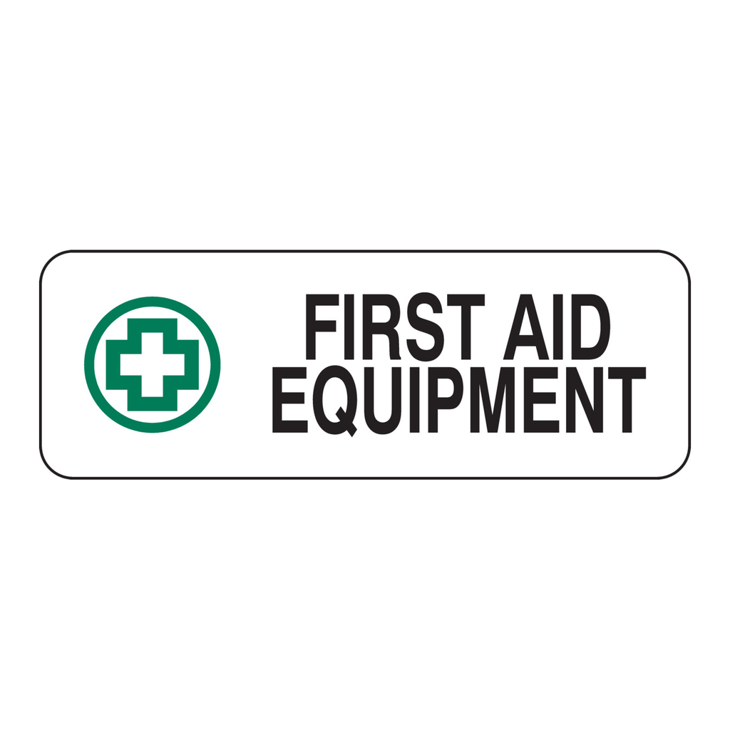 Brady First Aid Equipment Sign