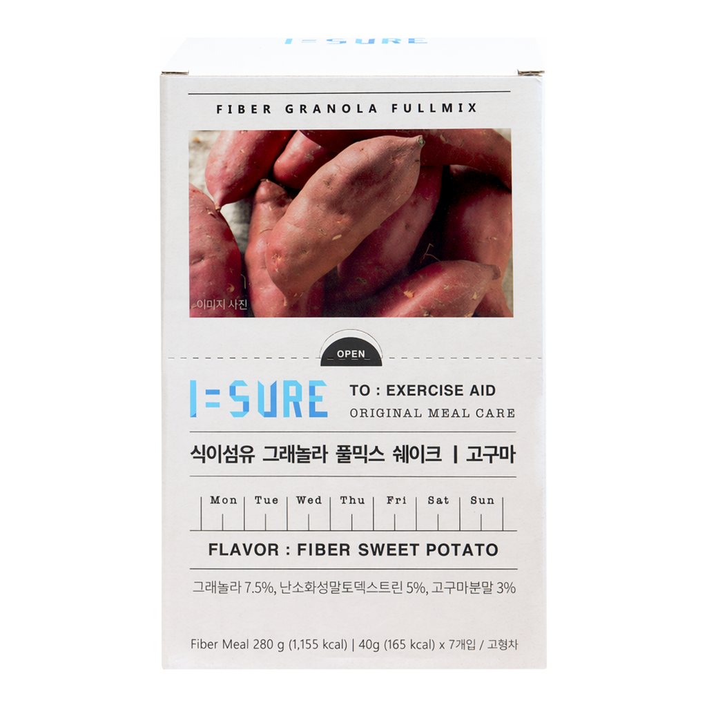 OFFICENEX 식이섬유 그래놀라 풀믹스(고구마맛/40g*7T)