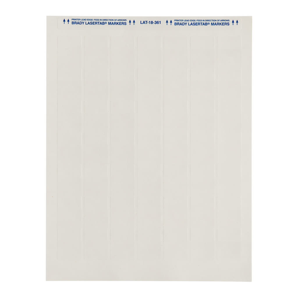 Brady LaserTab Self Laminating Polyester Labels