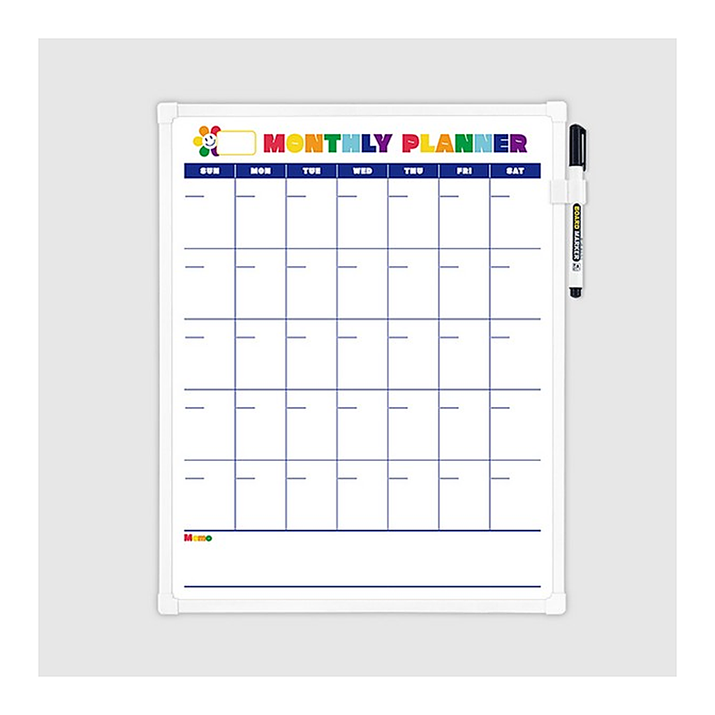 OFFICENEX 더슬림 먼슬리 레인보우 343×275mm