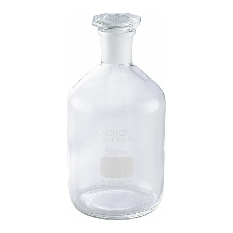 AS ONE Reagent Glass Bottle with Plug (Narrow-Mouth) (DURAN®), 듀란시약병(세구·마개부속)