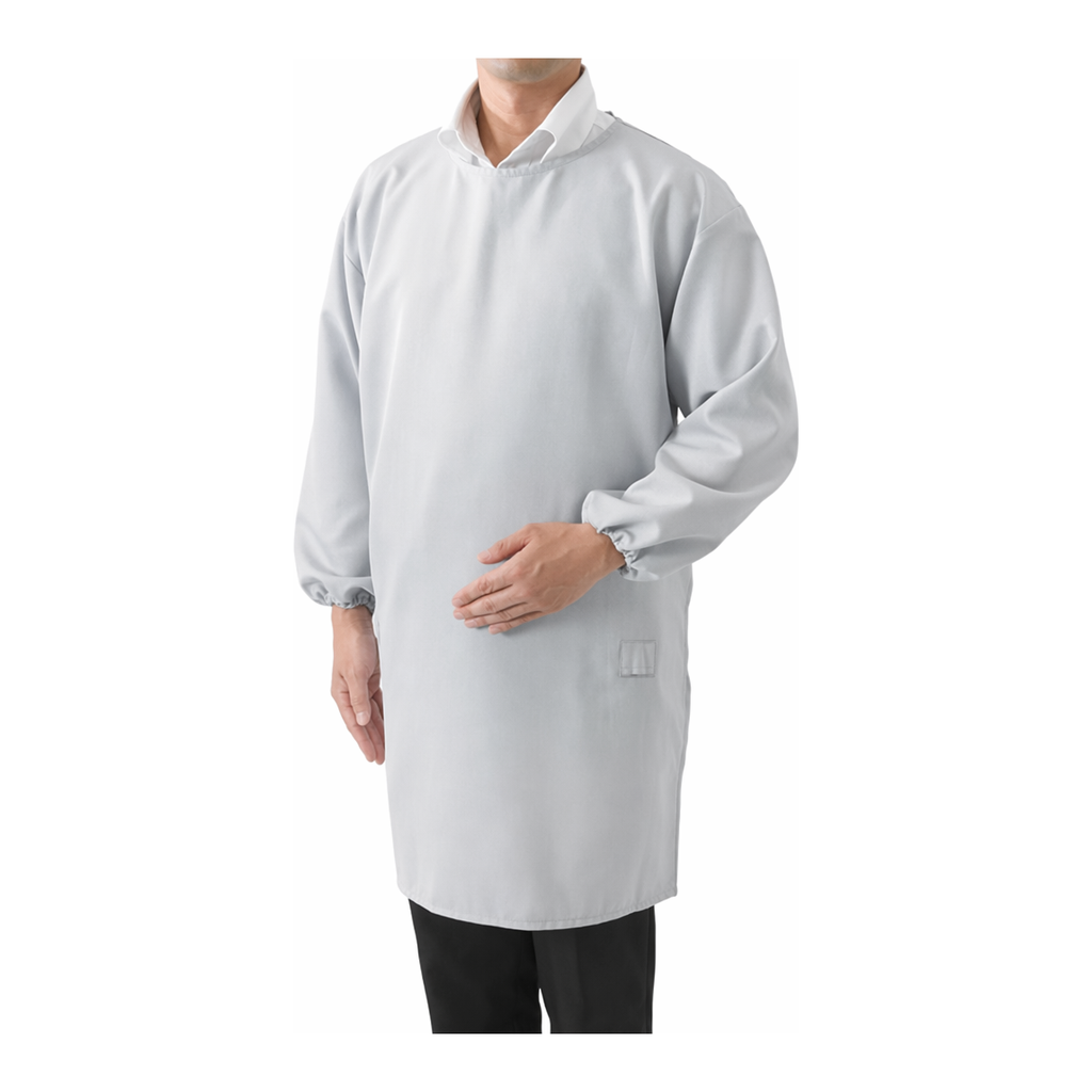 AS ONE ESD Sleeved Apron, 제전 소매형 앞치마