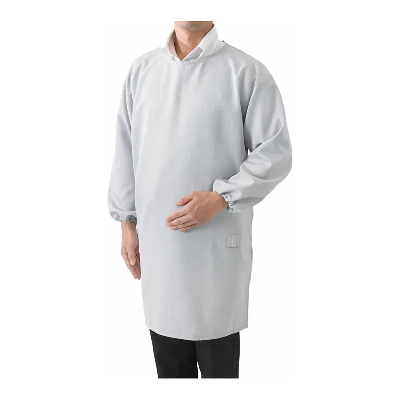 AS ONE ESD Sleeved Apron, 제전 소매형 앞치마