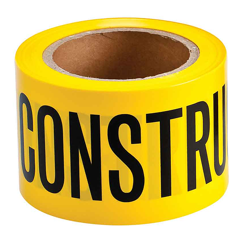 Brady Caution Construction Area Barricade Tape