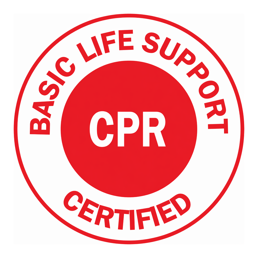 Brady BASIC LIFE SUPPORT CERTIFIED CPR Hard Hat Labels