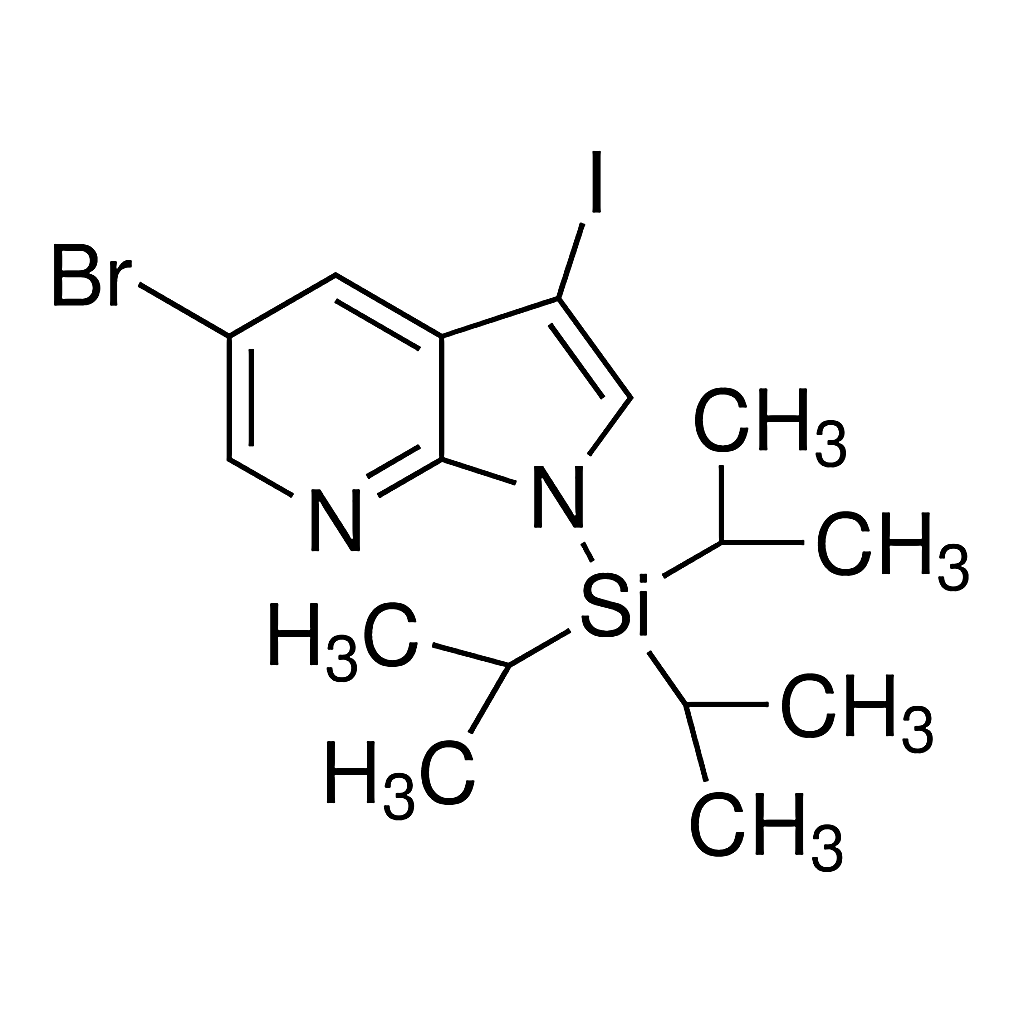 Merck 5-Bromo-3-iodo-1-triisopropylsilanyl-1H-pyrrolo[2,3-b]pyridine
