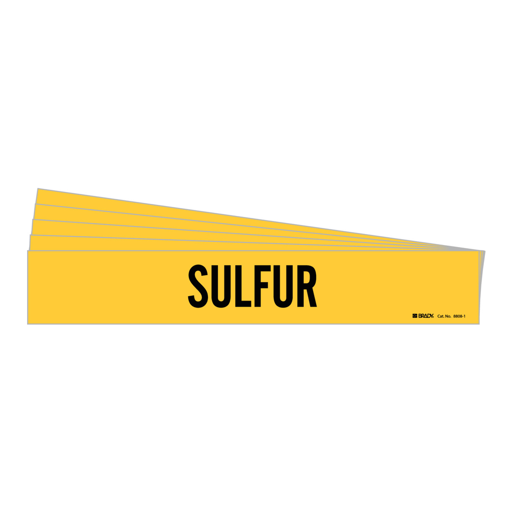 Brady SULFUR Pipe Marker