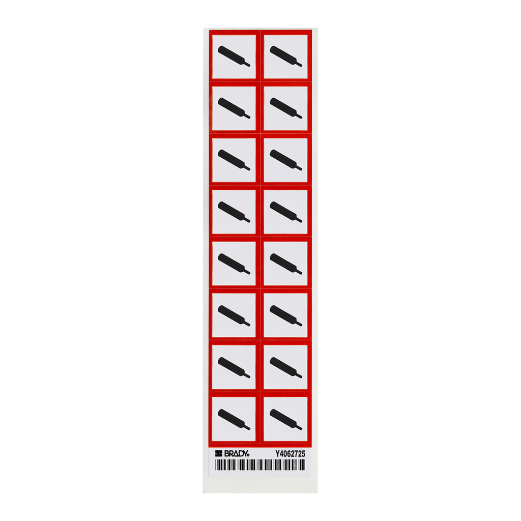 Brady GHS Gas Pressure Labels