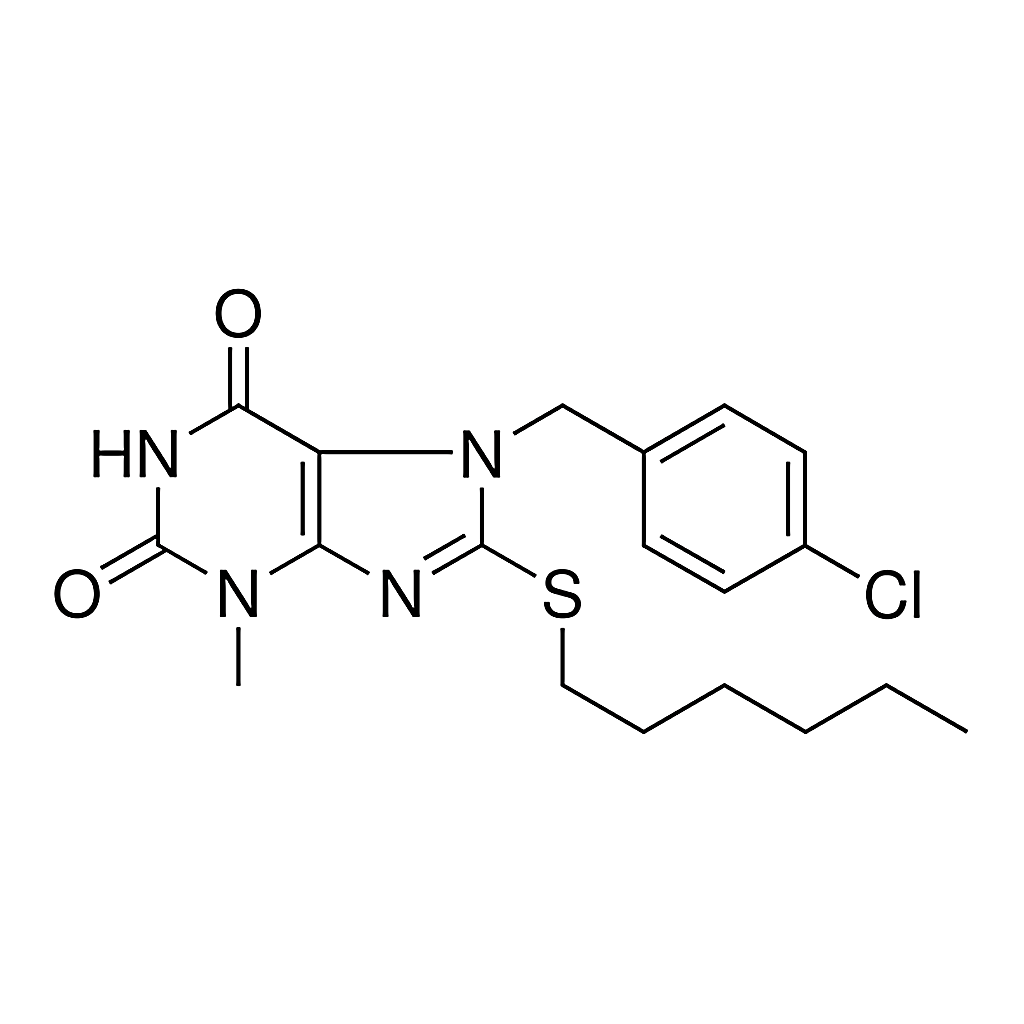 Merck 7-(4-CHLORO-BENZYL)-8-HEXYLSUL - 50 MG&