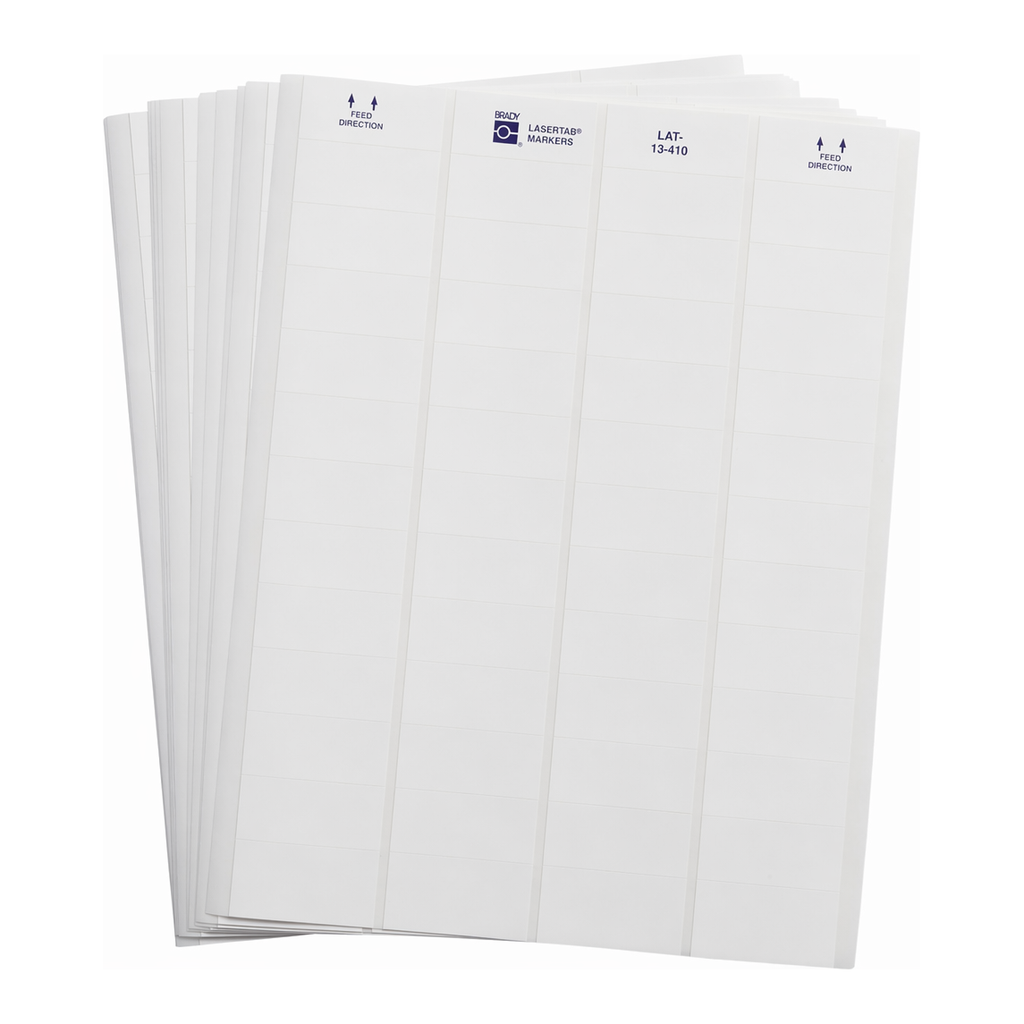 Brady LaserTab Series Tamper-Evident Polyolefin Labels