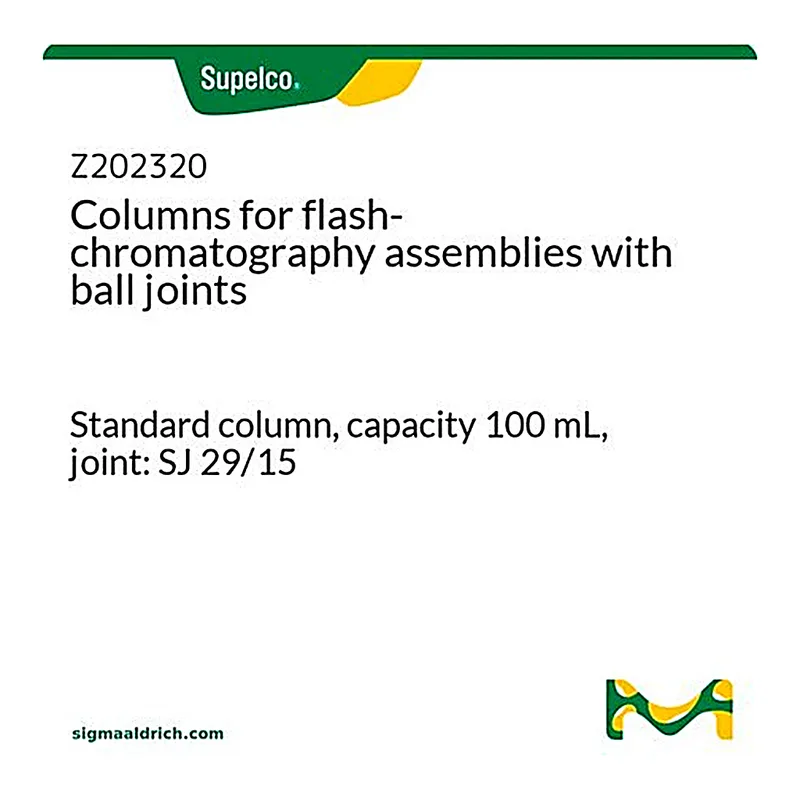 Merck Columns for flash-chromatography assemblies with ball joints