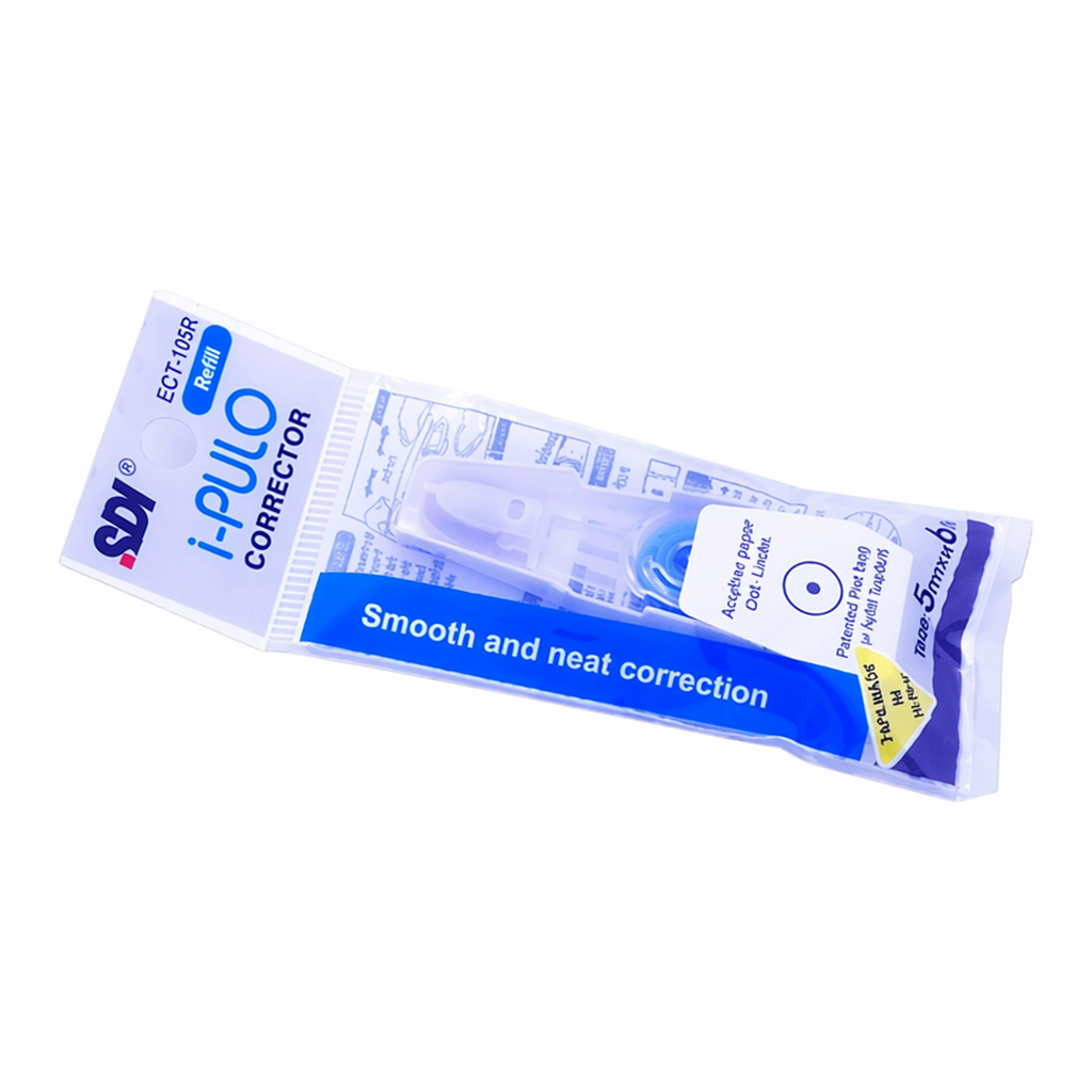 OFFICENEX SDI 수정테이프 ECT-105R 블루 리필(5mmx6M/포코스)