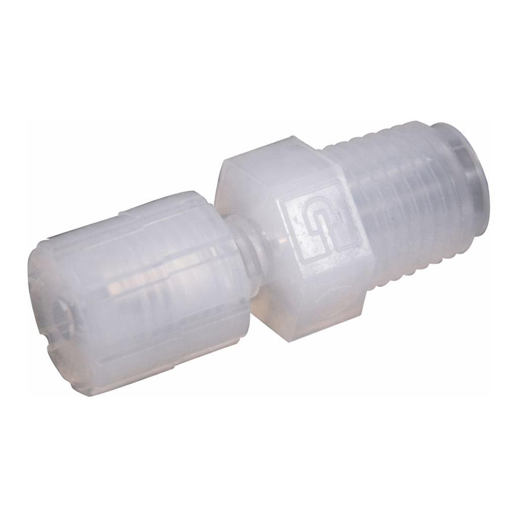 Thermo Fisher Scientific PFA Compression Male NPT Threaded Adapter, 1/4 in. Tubing