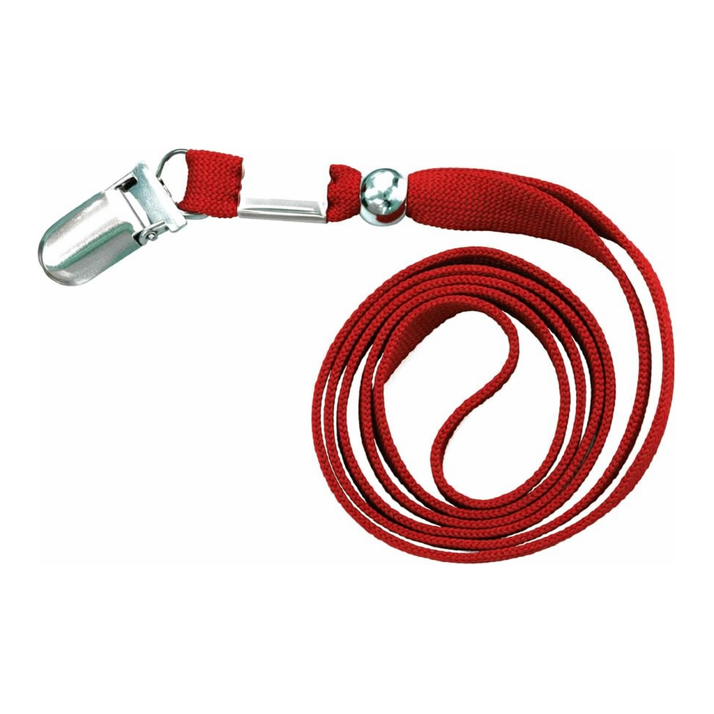 OFFICENEX [P]아트사인 명찰목걸이줄 밴드링 빨강 10개입(2360/M0071/420mm)