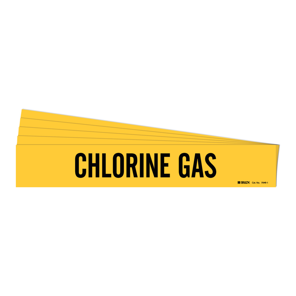 Brady CHLORINE GAS Pipe Marker