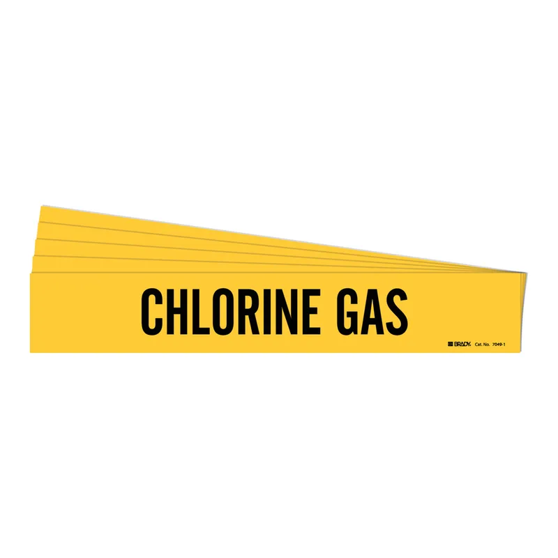 Brady CHLORINE GAS Pipe Marker