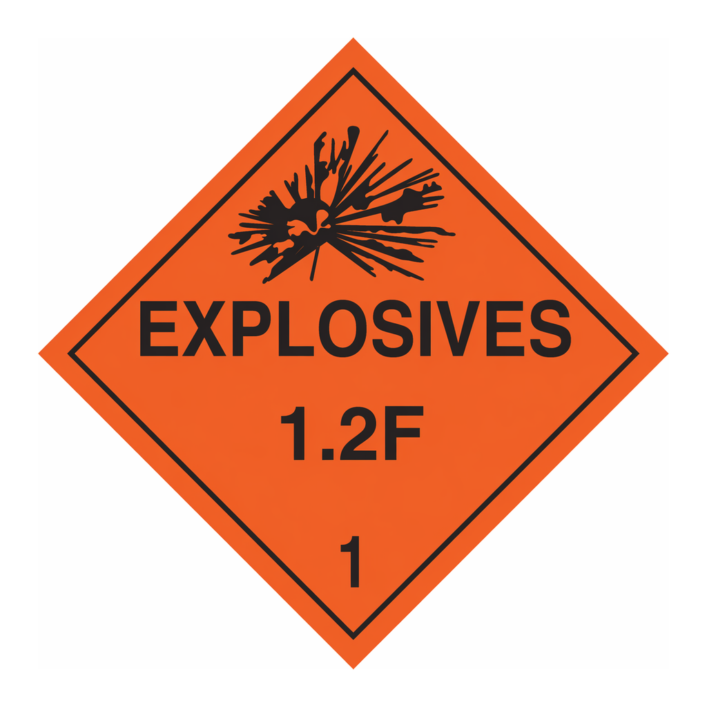 Brady Explosives 12F 1 Sign