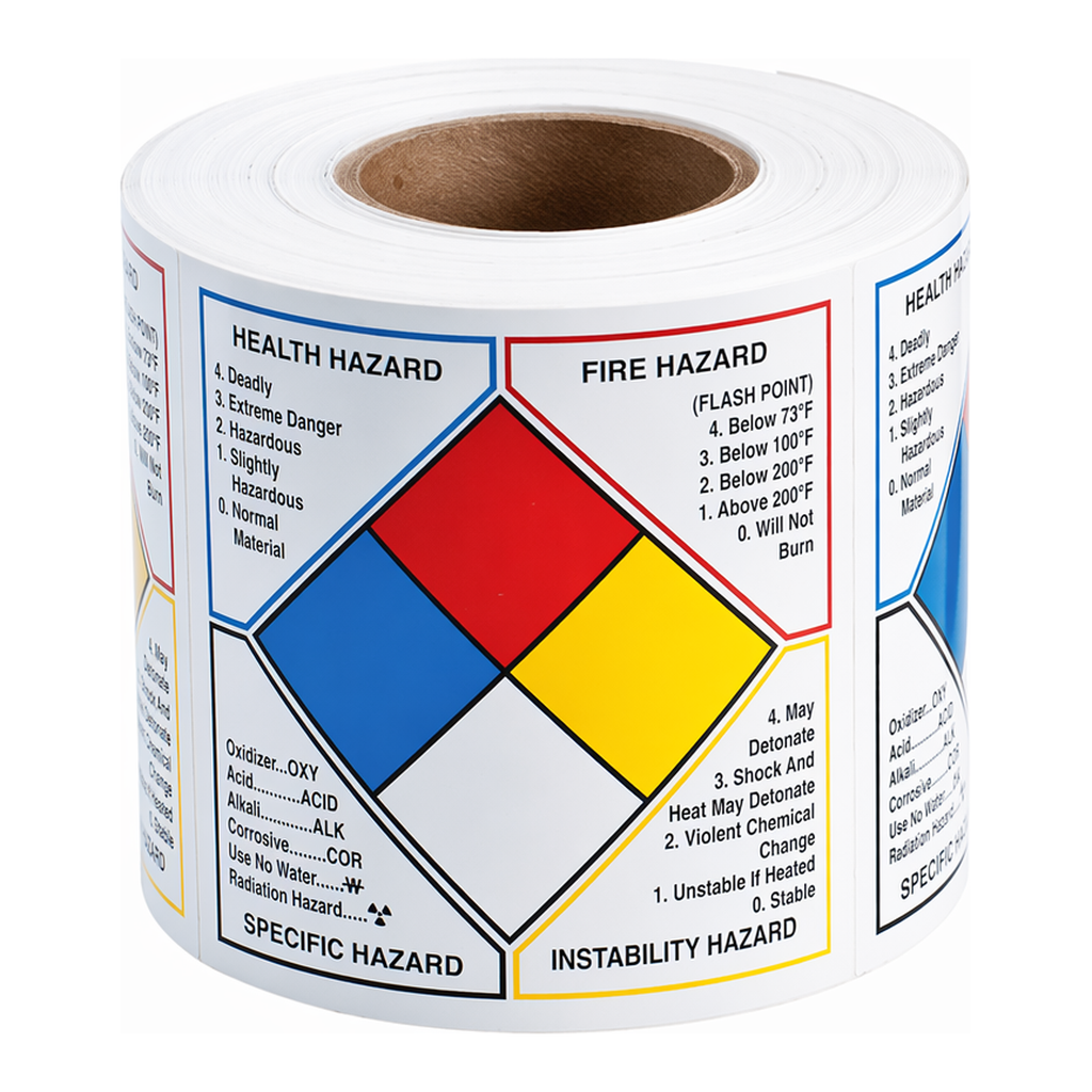 Brady Write-on NFPA Diamond Labels