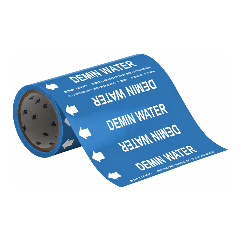 Brady DEMIN WATER Roll Form Pipe Marker