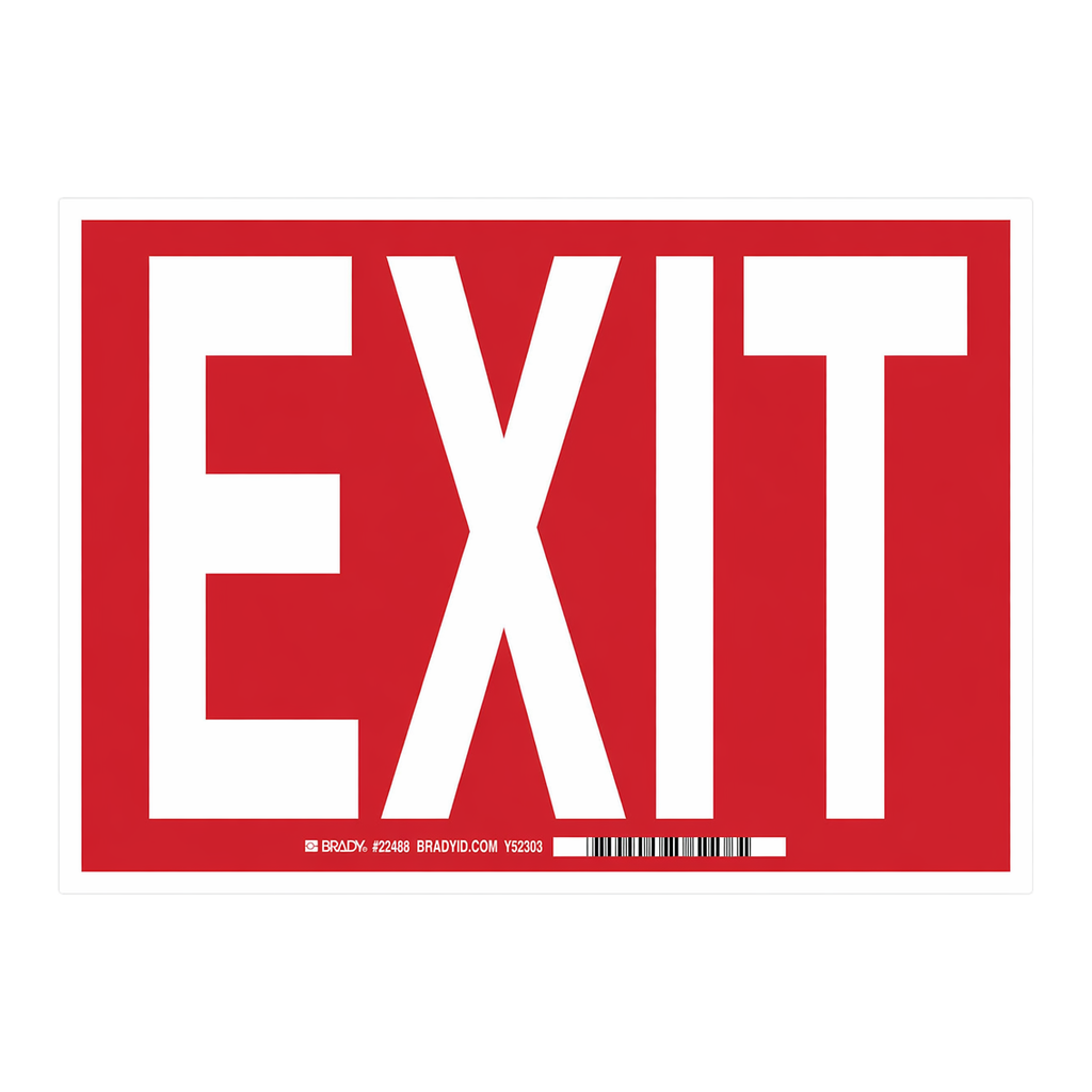 Brady Exit Sign