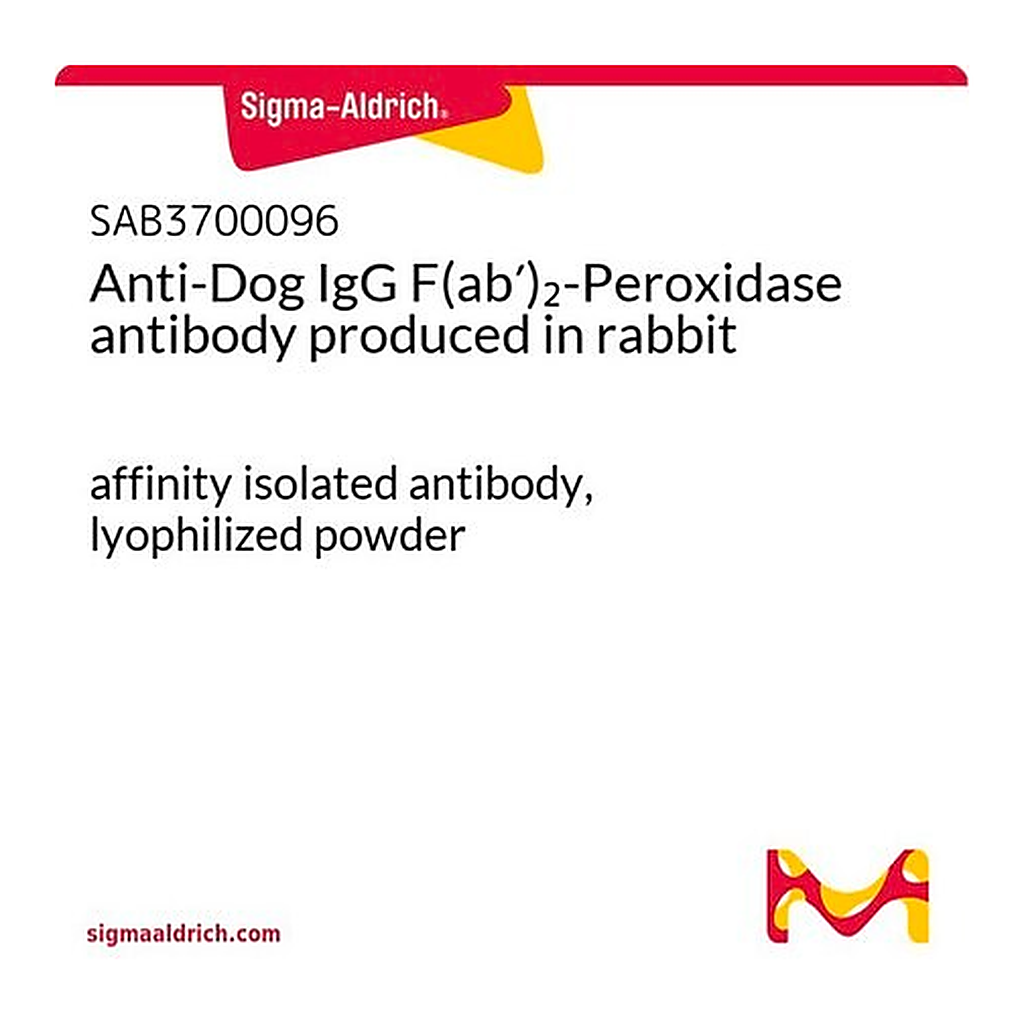 Merck Anti-Dog IgG F(ab')2-Peroxidase antibody produced in rabbit