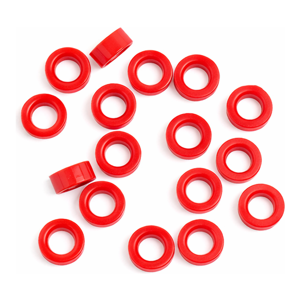 Agilent Red screw caps 100/PK
