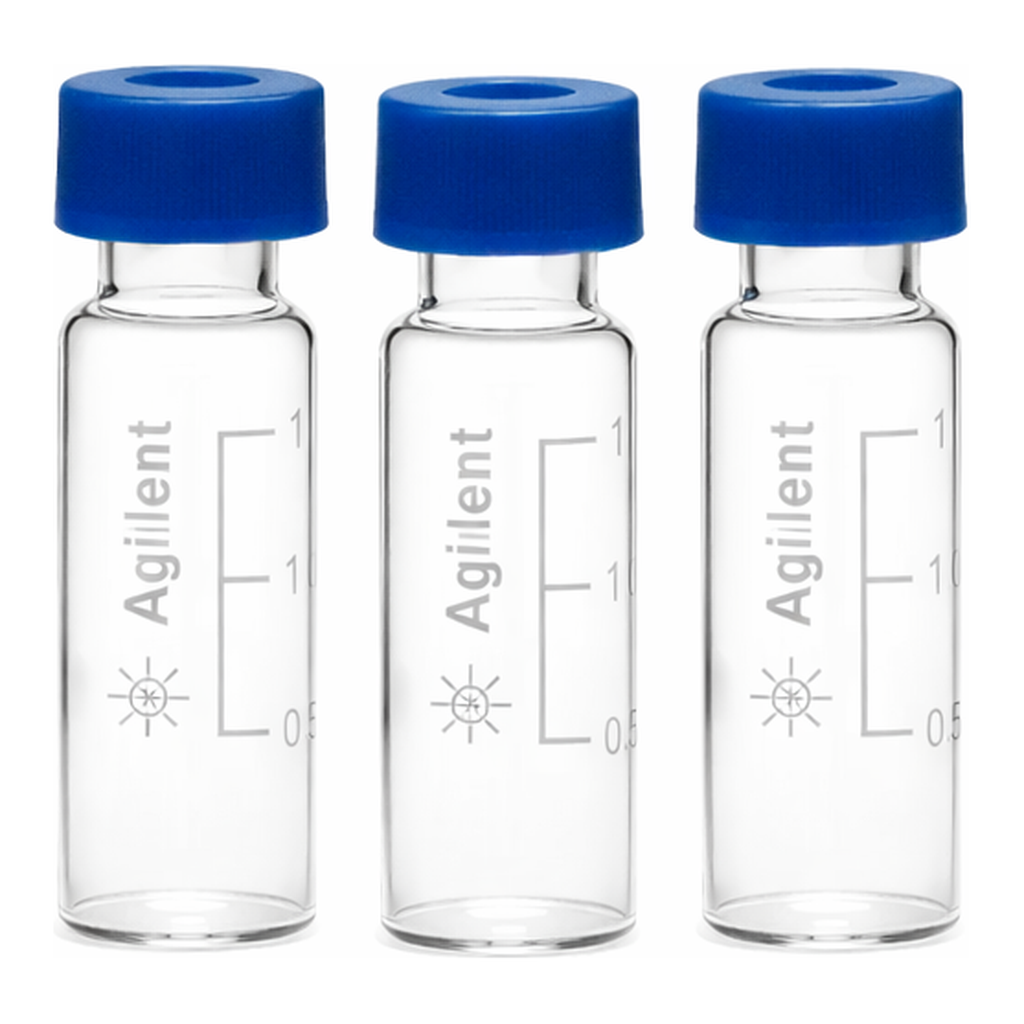 Agilent Screw cap and clear vial kit 100/PK