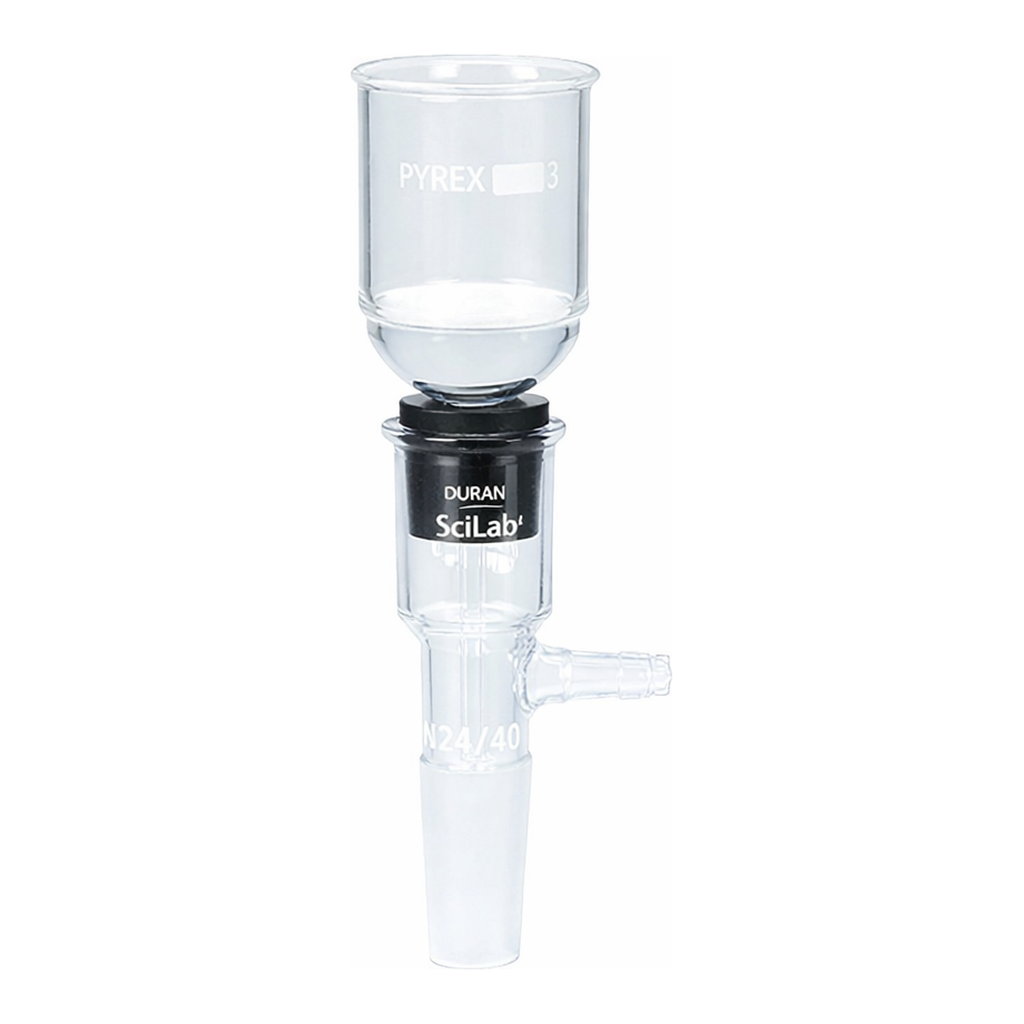 Daihan Science Vacuum Filter Adapter, DURAN glass, for Filter Funnels, with ASTM & DIN Joint<br