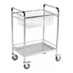 Glassware Cart with SUS Wire Basket 스테인레스 바스켓 카트, 거치 방식